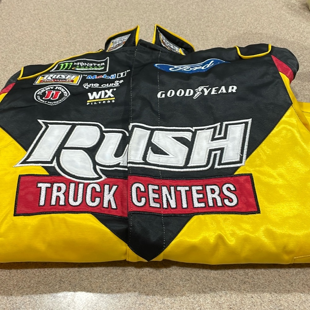 Stewart Haas Yellow and Black Racing Jacket Size Small